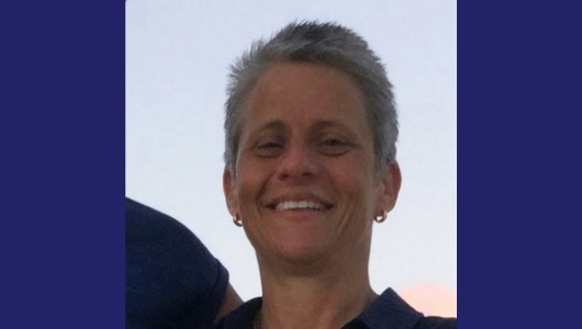 Crissy smiling.